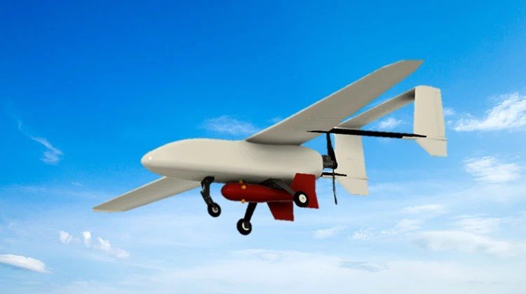 MGT fixed-wing aircraft with an electromagnetic sensor installation
